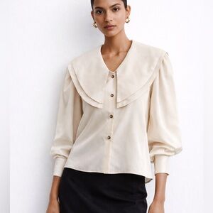 Vintage San Francisco Large Collared Blouse